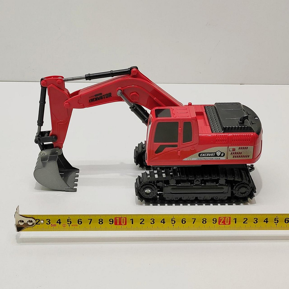 Екскаватор гусеничний на радіокеруванні з підсвічуванням та звуком Червоний (700-C2) Чернігів - фото 4