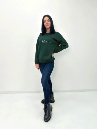 Жіночий світшот на флісі "Image" Турція оптом | Батал Київ