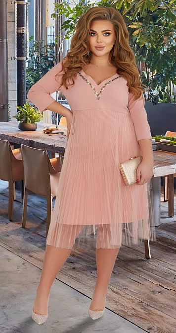 Ошатне плаття батал із кристалами Київ - фото 2