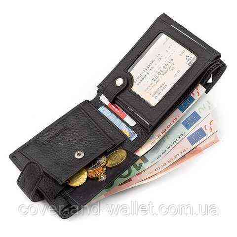 Чоловічий шкіряний гаманець портмоне для автодокументів ST Leather Київ