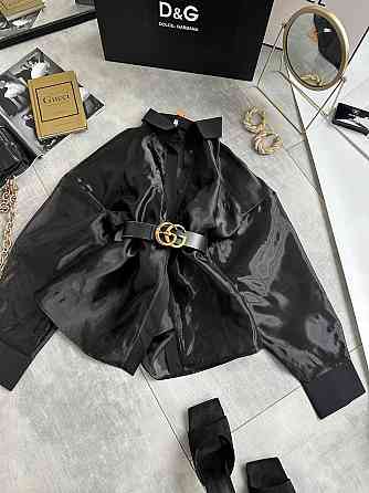 Женская стильная блуза из полупрозрачной органзы Черный Одесса