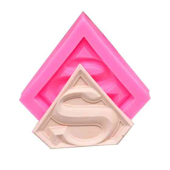 Молд силиконовый Супер мен 61 на 80 мм розовый Киев