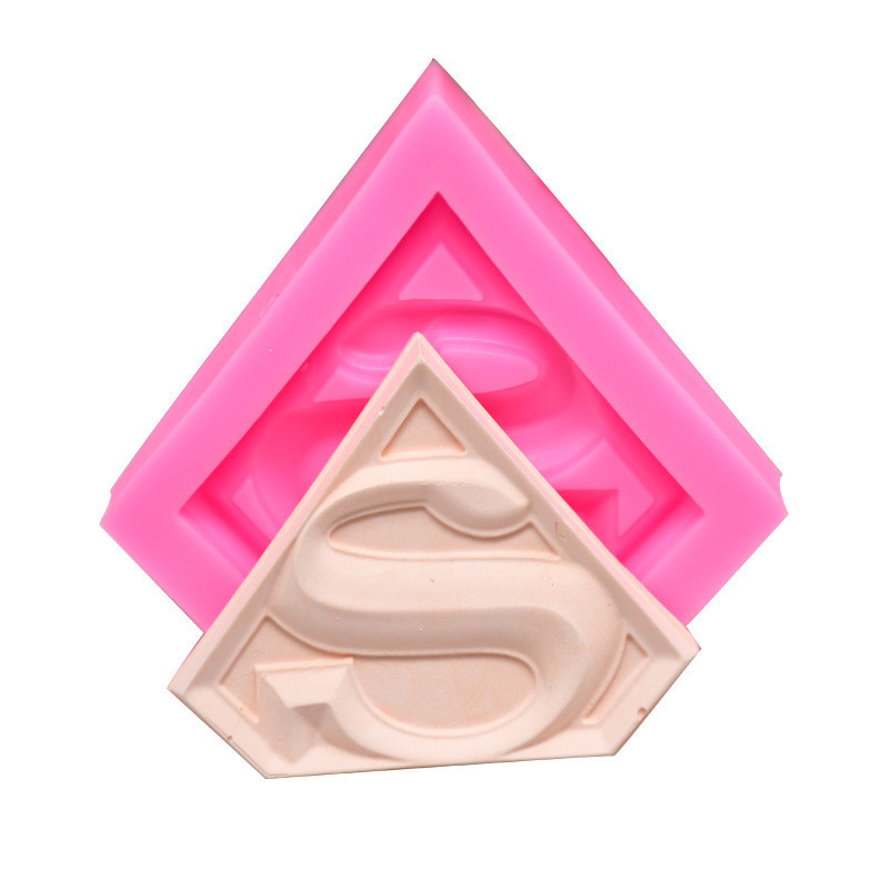 Молд силіконовий Супер мен 61 на 80 мм рожевий Київ - фото 6