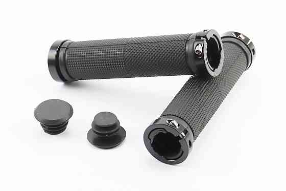 Ручки керма 130мм з затискачем Lock-On з двох сторін, чорні FL-426 Киев