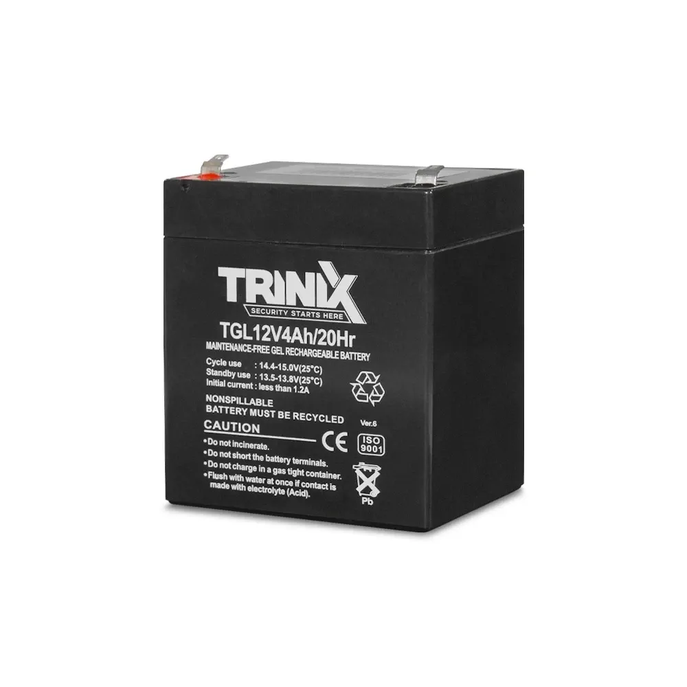 Акумуляторна батарея гелева 12В 4Аг Trinix TGL12V4Ah/20Hr GEL (44-00062) Київ - фото 1
