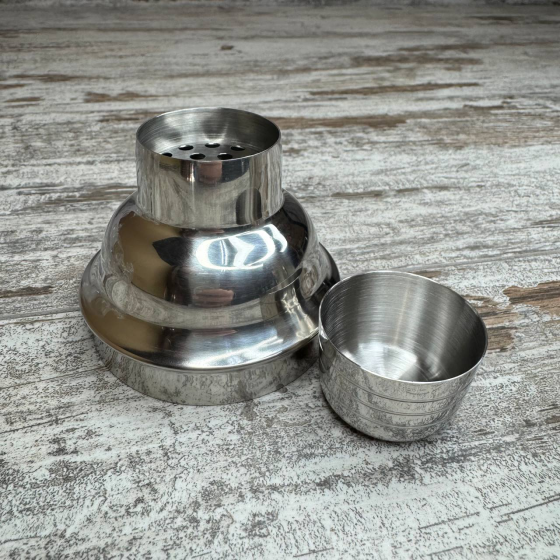 Шейкер для коктейлів 350 мл, класичний, сріблястий, з нержавіючої сталі, підходить для барів та домашнього використання Київ