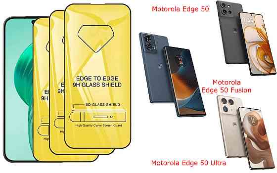 Захисне скло DefenzoGlass для Motorola Edge 50, Edge 50 Fusion, Edge 50 Ultra – подвійна міцність Київ