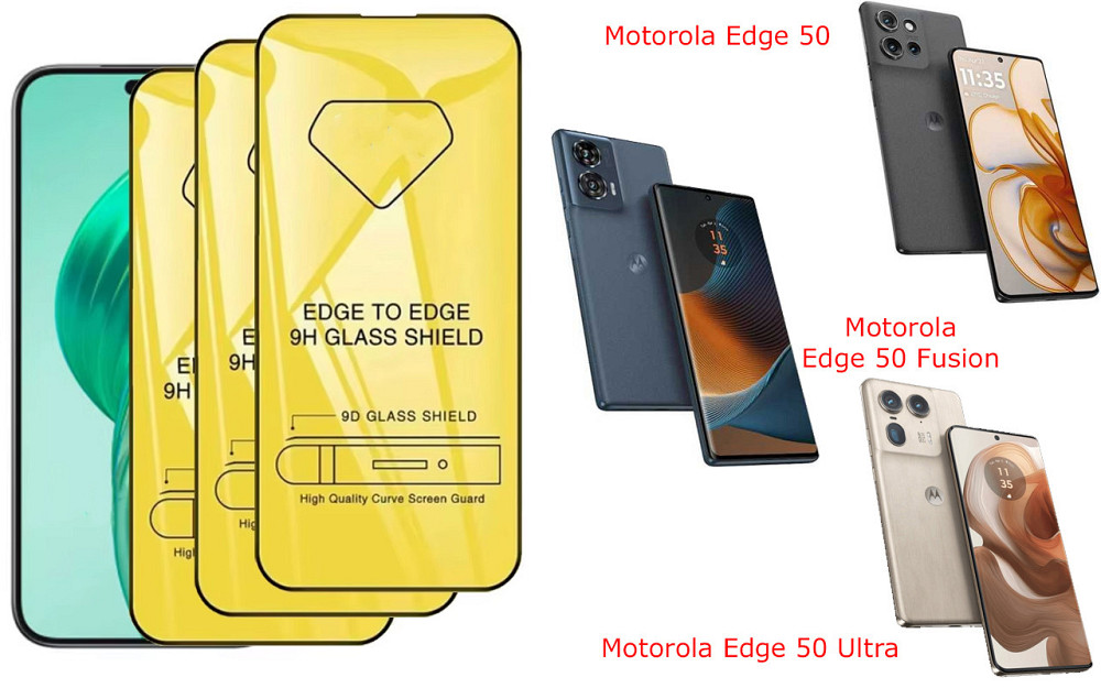 Захисне скло DefenzoGlass для Motorola Edge 50, Edge 50 Fusion, Edge 50 Ultra – подвійна міцність Київ - фото 3