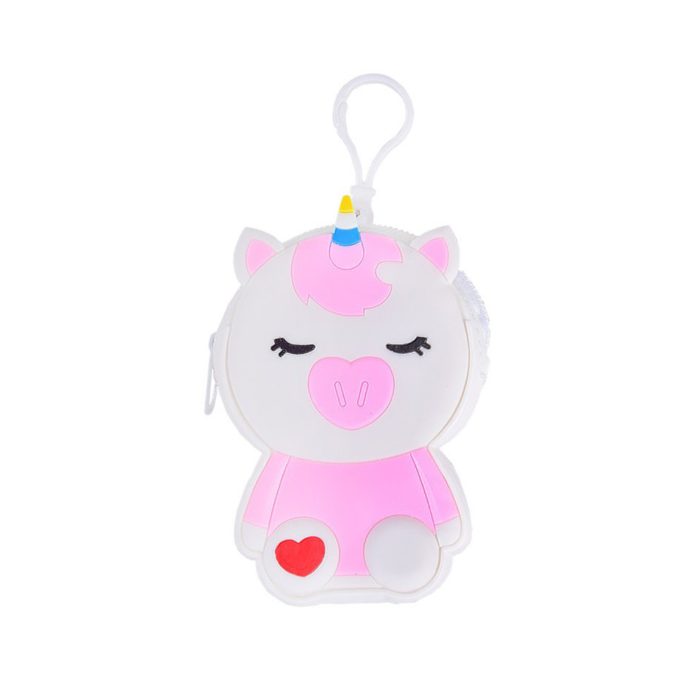 Дитячий гаманець-брелок "Єдиноріг" C44408, 8 х 11 х 3 см Білий Вінниця - фото 1