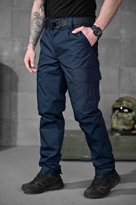 Тактические штаны  рипстоп pyramid дснс  синие  ВТ5059 Одесса - изображение 2