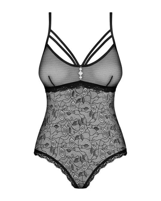 Мереживне боді з доступом 818-TED-1 teddy XS/S, чорне Львов - изображение 5