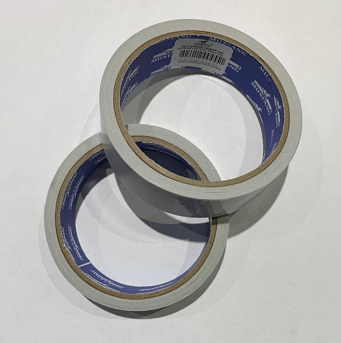 Двухсторонняя тонкая лента MUSTANG 24мм x 10м Ровно - изображение 1