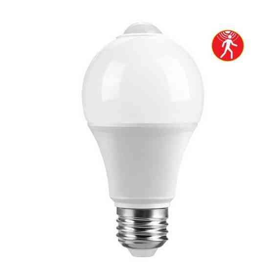 Лампа LED E27 з датчиком світла і руху 5Вт Київ