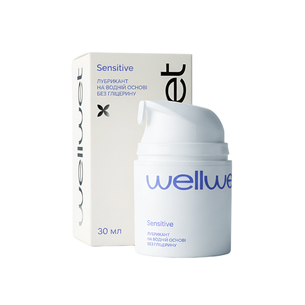 Лубрикант на водній основі Sensetive без гліцерину WellWet 30 мл Київ - фото 1