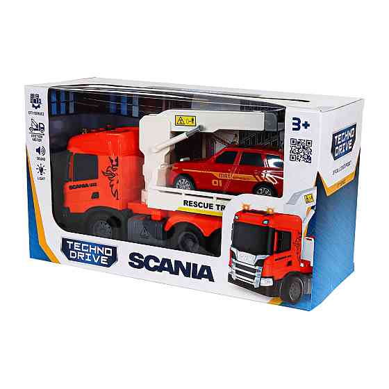 Ігровий набір серії Big Truck – Евакуатор Scania з машиною (світло, звук) Днепр