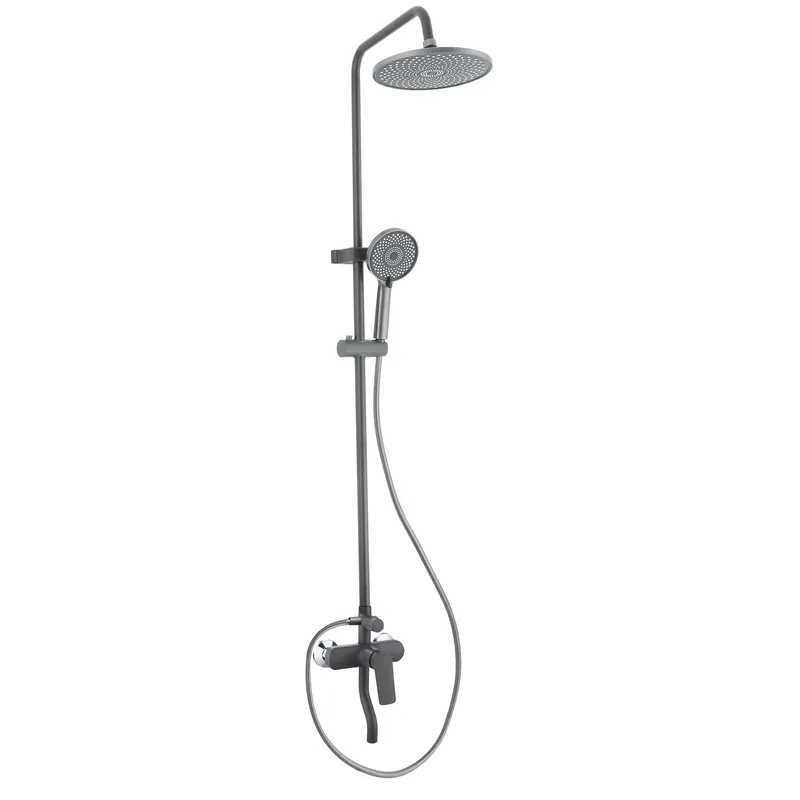 Душевая колонна с смесителем Plamix Lucas-009-J Graphite, цвет графит (PM6102) Харьков - изображение 2