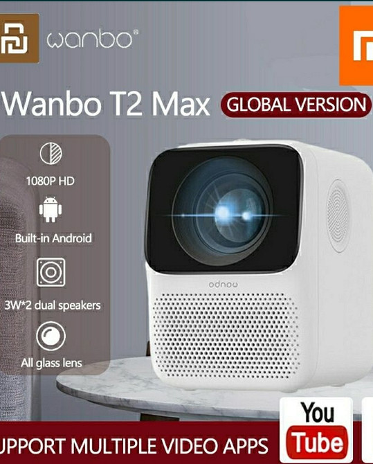 Проектор: Xiaomi Wanbo T2 MAX HDR , Телевизор Samsung ,LD, Yamaha , Sony PS Харьков - изображение 1