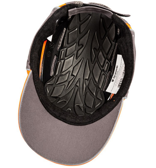 Каскетка защитная с вентиляцией Sizam B-Cap серо-оранжевая Ровно - изображение 2