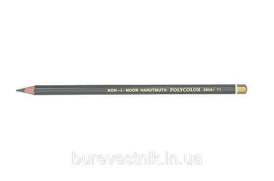 Олівець художній "Kooh-i-Noor" POLYCOLOR 3800/71 medium grey/середній сірий, шт Київ