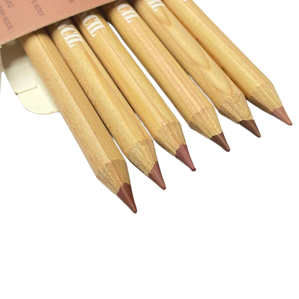 Набор карандашей для губ, 6 нюдовых оттенков.Стойкие карандаши для губ,Face Secret Artist Pencil коричневый Каменец-Подольский - изображение 8