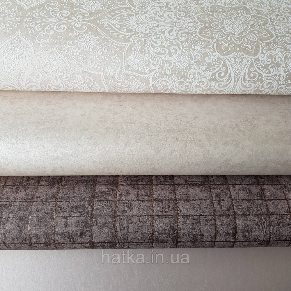 Шпалери флізелінові еко Rasch Kerala 0.53х10 м вензелі східний малюнок білі сріблясті бежеві Київ - фото 2
