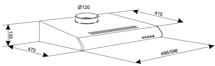 Витяжка Eleyus Line I 60 WH (6215965) Київ - фото 7