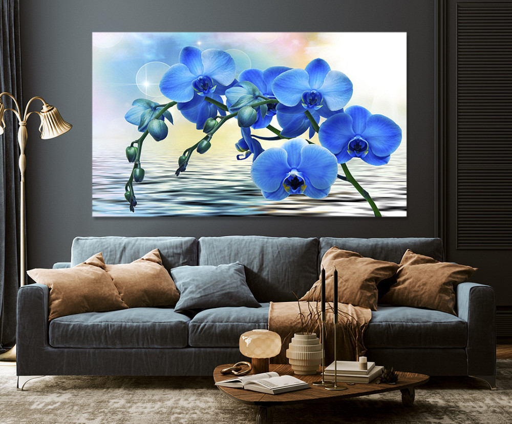 Картина холст у вітальню / спальню    Орхідея    MLP_119  ( 60х30см ) 50x100 см Київ - фото 3