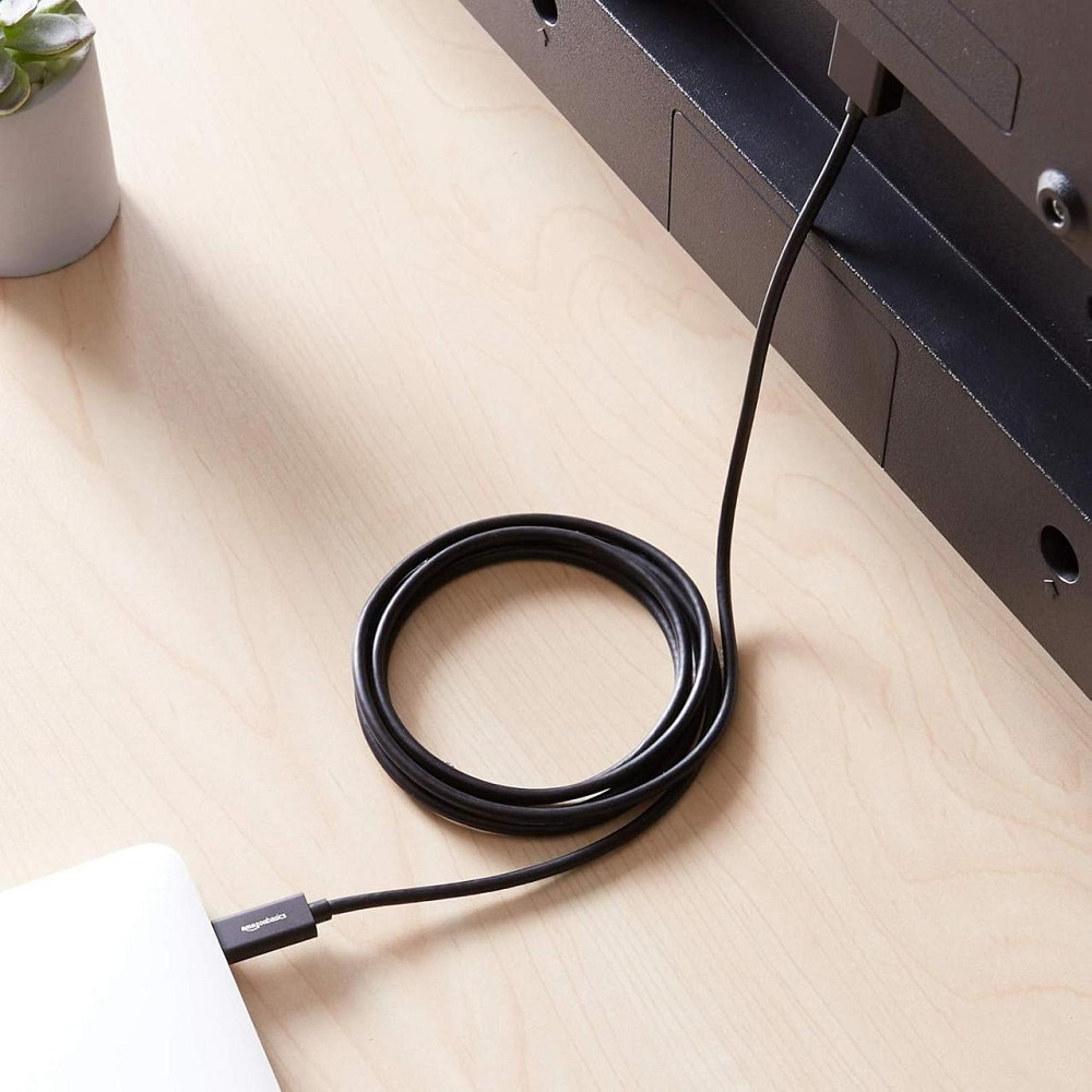 Кабель-адаптер USB-C на HDMI Thunderbolt 3 6ft (1829 мм) 4K 60Hz чорний для ноутбука, монітора, проектора Київ - фото 3