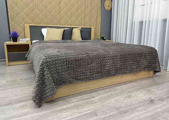 Плед-покривало Кубик 200х220 см (+-10см) Темно-сірий (87-227) Київ