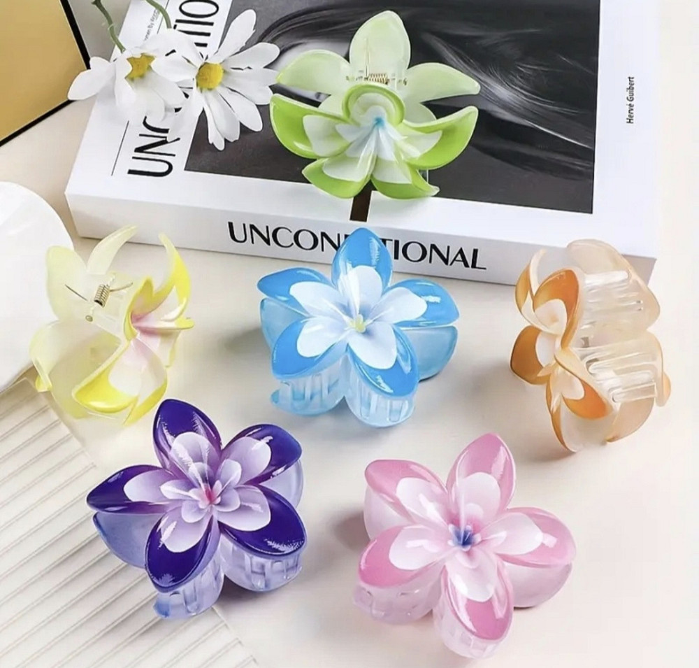 Заколка-крабік квітка Оранжевий Смела - изображение 2