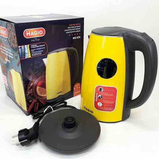 Чайник для дому зручний MAGIO MG-976, Потужний побутовий електрочайник, Чайник красивий електричний ID-13 Івано-Франківськ