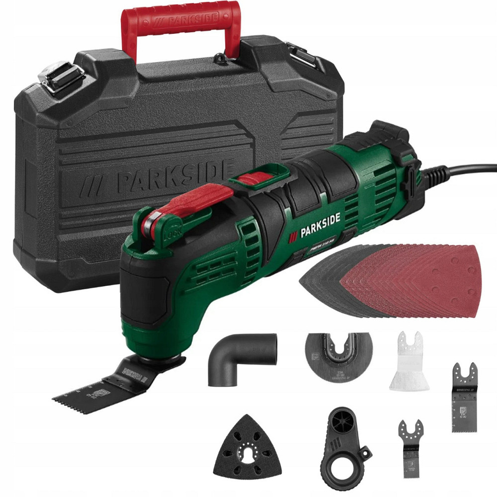 Многофункциональный инструмент реноватор с аксессуарами в кейсе Parkside (PMFW 310 H5) 310 Вт Нововолынск - изображение 1