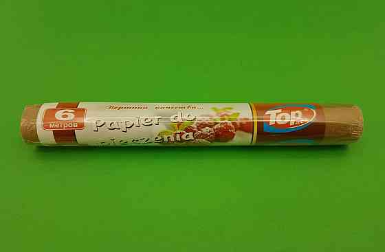 Бумага для выпечки  (6м\30см) ТОР (коричневая)(Неполный метраж!) (1 рул) Харьков