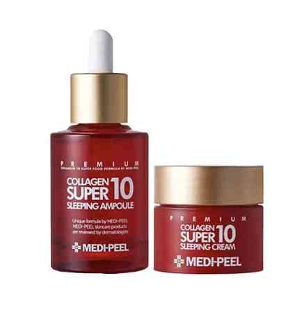 Нічний набір для обличчя з колагеном Collagen Super 10 Sleeping Care Medi-Peel Київ