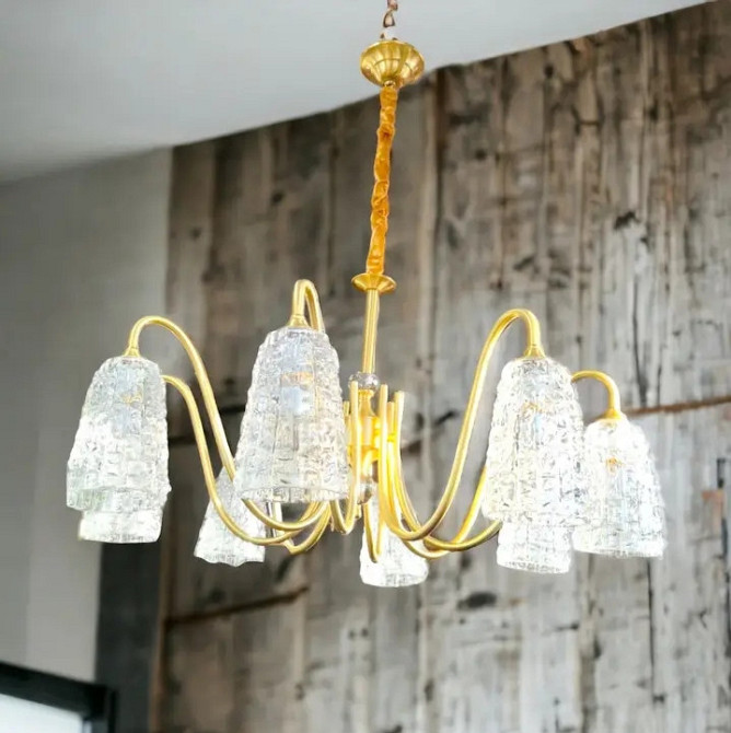 Світлодіодна люстра Orbita 5030 (Золота) на 6 плафонів Вінниця - фото 2