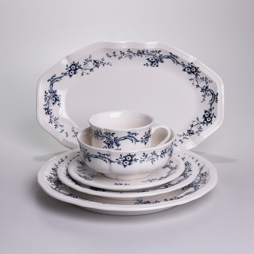 Yiwu Столовий набір посуду тарілок і чашок 32 предмети на 6 персон Vintage порцеляновий YY78-10 Коломия - фото 3