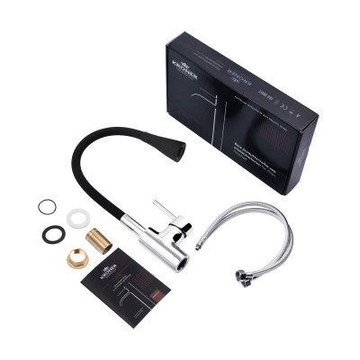 Смеситель Kroner Kuche-C031BLK (CV024338) Винница - изображение 9