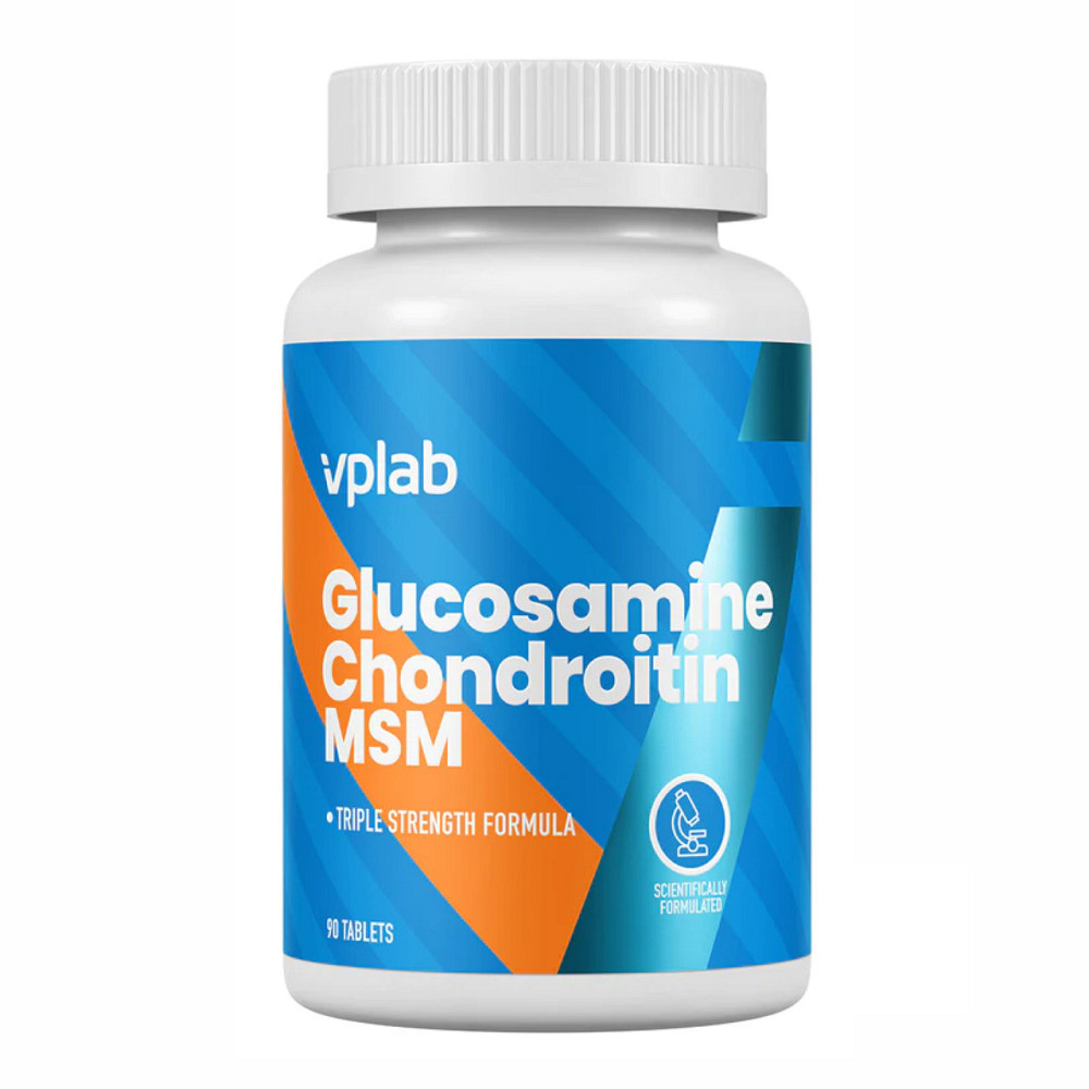 Глюкозамин хондроитин МСМ Vplab Glucosamine Chondroitin MSM 90 tabs Київ - фото 1