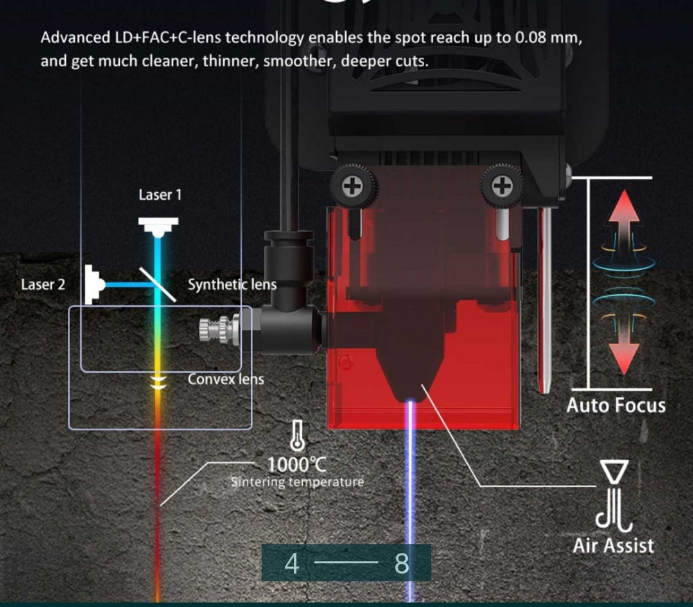 Лазерний гравер TWOTREES TS2 на 10 Вт-автофокус/ Київ - фото 4