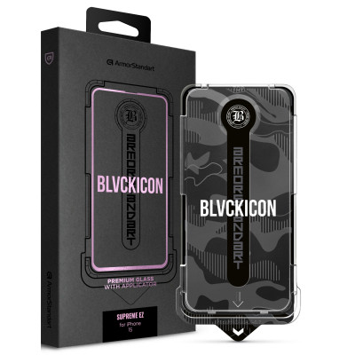 Скло захисне Armorstandart Black Icon Supreme EZ iPhone 15 (ARM79261) Вінниця - фото 1