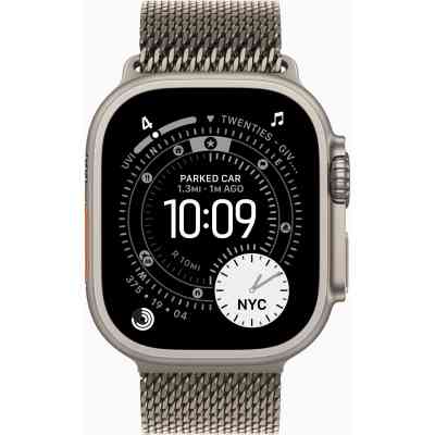 Смарт-часы Apple Watch Ultra 3 GPS + Cellular 49mm Natural Titanium Case with Natural Titanium Milanese Loop - Me (MEWY4QP/A) Винница