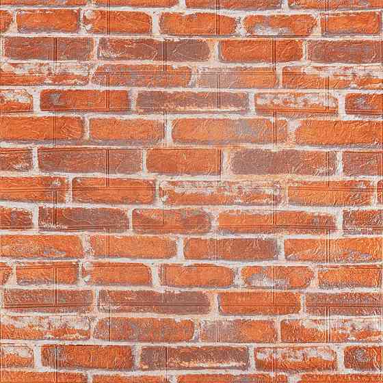 Декоративна 3D панель самоклейка 700х770х3мм Руда Катеринославська цегла (044-3) SW-00000696 Київ