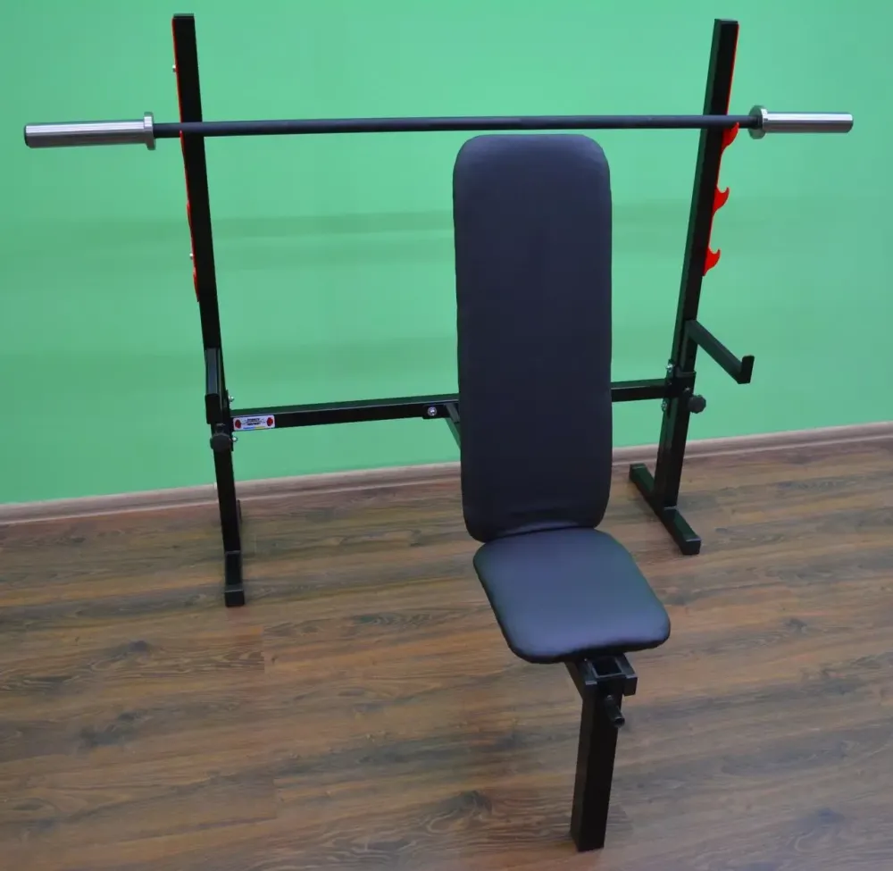 Скамья для жима со страховкой Стандарт олимпийский Стойки, скамьи для жима и приседаний регулируемая Киев - изображение 3