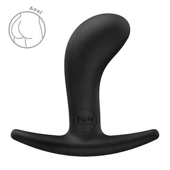 Анальна пробка Fun Factory BOOTIE S Black, діаметр 2,8 см, тонкий обмежувач Sex Aura Київ