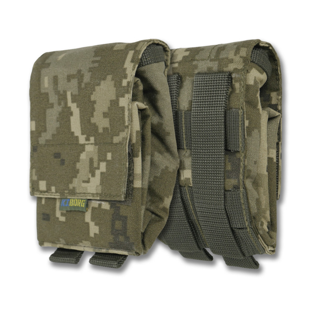 Тактичний підсумок скидання магазинів (до 8 шт) KIBORG GU Mag Reset Pouch Pixel. Сумка скидання порожніх магазинів Київ - фото 2