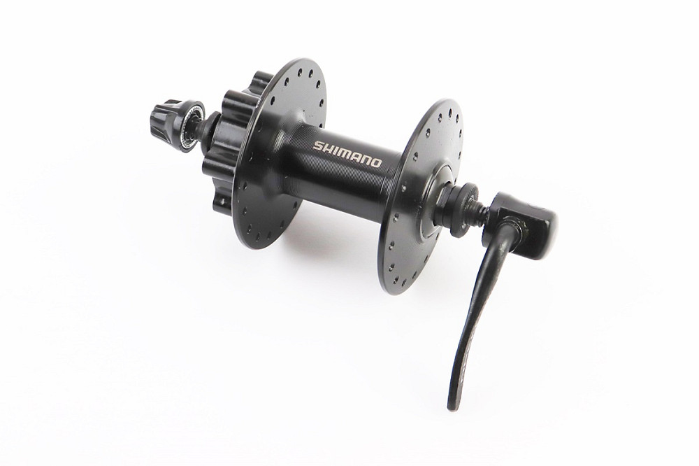 Втулка передня MTB алюмінієва 14Gx36H, Disk-brake, кріпл. ексцентрик, чорна Tourney HB-TX506 Київ - фото 1