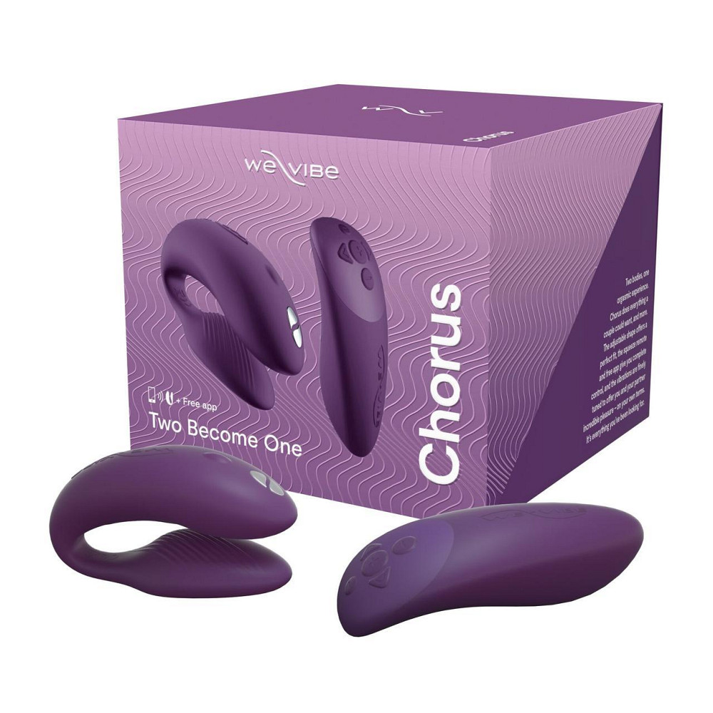 Смарт-вибратор для пар We-Vibe Chorus Purple, сенсорное управление вибрациями сжатием пульта Sex Aura Киев - изображение 10