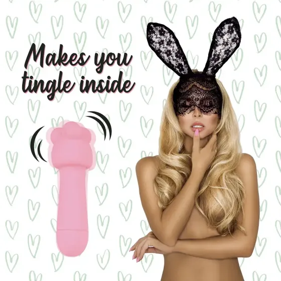 Мінівібратор FeelzToys Mister Bunny Pink з двома насадками Львів