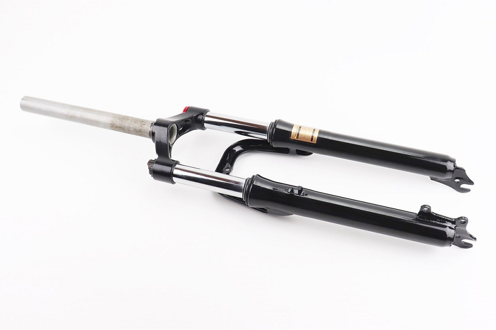 Вилка 26 "амортизаційна, без різьби 1-1/8" (28,6мм), шток 260мм, з ходом 75мм, Disk-brake, M Lockout, чорна LJ-644 Київ - фото 2