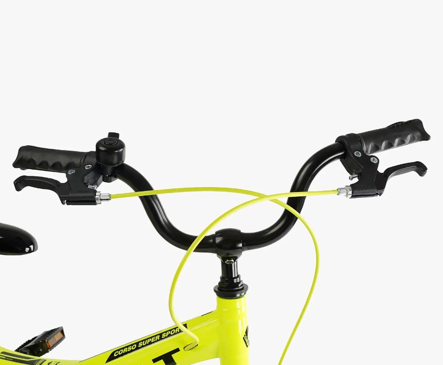 Велосипед Corso REVOLT двоколісний магнієва рама 18 дюймів з додатковими колесами Жовтий (MG-18340) Чернигов - изображение 5
